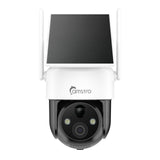 4G LTE Cellular Solar Security Camera Wireless Outdoor, 2K Camera No WiFi Needed with SIM Card, 360° Full View, PIR Motion Detection & Siren, 2-Way Audio, Colour Night Vision, IP66 Waterproof