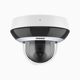 CZ504P - 3K 4X Optical Zoom Outdoor PoE PTZ Camera, IK10 Vandal-Resistant, 2.8-12 mm Lens, Intelligent Behavior Analysis, Color Night Vision & Anti-Fog