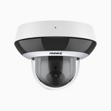 CZ504P - 3K 4X Optical Zoom Outdoor PoE PTZ Camera, IK10 Vandal-Resistant, 2.8-12 mm Lens, Intelligent Behavior Analysis, Color Night Vision & Anti-Fog