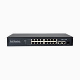 16-Port Fast Ethernet PoE Switch with Metal Casing, Desktop or Wall Mount