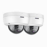 C500 - 2Pcs 3K Outdoor PoE Security IP Camera, EXIR 2.0 Night Vision, Built-in Microphone, SD Card Slot, IP67 Waterproof, RTSP Supported, Works with Alexa