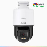 NightChroma<sup>TM</sup> NCPT500 - 3K PT Speed Dome PoE Security Camera, 340° Pan & 110° Tilt, 3072*1728 Resolution, f/1.0 Super Aperture, Acme Color Night Vision, Motion Detection, 2-Way Audio