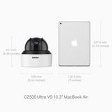 CZ425X - 4MP 25X Optical Zoom Outdoor PoE PTZ Speed Dome Camera, IK10 Vandal-Resistant, 4.8-120 mm Lens, Intelligent Behavior Analysis, 164 ft Color Night Vision, Support External Sirens
