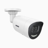 C800X - 4K Outdoor PoE Security Camera, 1/1.8'' BSI Sensor, f/1.6 Aperture (0.003 Lux), Siren & Strobe Alarm, Two-Way Audio, Human & Vehicle Detection, Perimeter Protection, All-Metal Housing