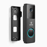 2-Pack Whiffle 1080P Full HD Wireless Doorbell Camera, 148° Field of View, 4800mAh Battery Powered, Motion Detection, Two-Way Audio, Cloud & TF Card Storage, Works with Alexa