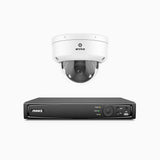 HZ804 - 4K 8 Channel 1 Camera PoE Security System, 4X Optical Zoom, 2.8 - 12 MM Motorized Varifocal Lens, Smart Dual Light Night Vision, Motion Detection 2.0, Built-in Microphone, Siren & Strobe Alarm, Upgraded Version